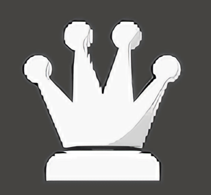 A királynő bábu, a nehéz feladvány jele